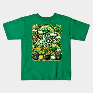 Leprechaun's Treasure Festive Design Kids T-Shirt